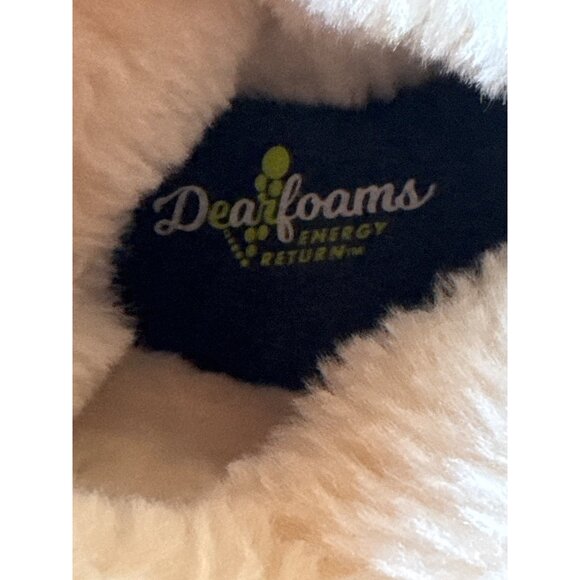 Dearfoams Womens Energy Return Slippers Size 7-8 Medium Faux Fur Lined - Picture 3 of 9